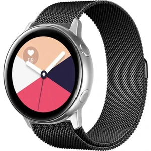 M.TK Moveteck Samsung Galaxy Watch 4 Kordon 40-42-44-46 mm Metal Hasır Kordon Manyetik (20MM) Metal Hasır Solo Örgü