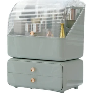 Love Home Büyük Kapasiteli Kapaklı Makyaj Malzemesi Kutusu - Açık Yeşil (Yurt Dışından)