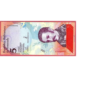 Venezuela 5 Bolivar 2018 Unc 2 ADET