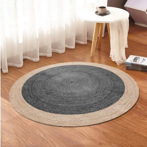Bonny Home Jüt Yuvarlak Hasır Halı Yolluk Salon Oda Mutfak Halısı KS-1083