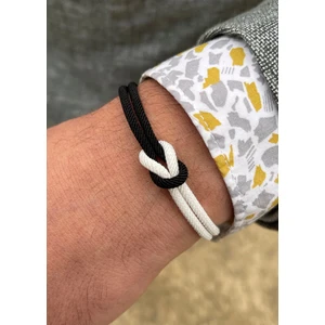 Gümüş Kazaziye Siyah Beyaz Beşiktaş Spor Renkleri Taraftar Bilekliği