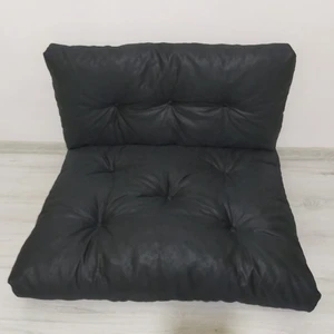 Mutfakta Moda Pofidik Siyah Yer Minderi Ikili Takım