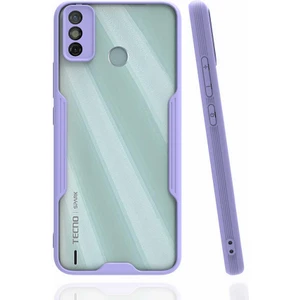 Caseart Tecno Spark 6 Go Kılıf Kamera Korumalı Colorful Kapak - Lila