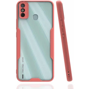 Caseart Tecno Spark 6 Go Kılıf Kamera Korumalı Colorful Kapak - Pembe