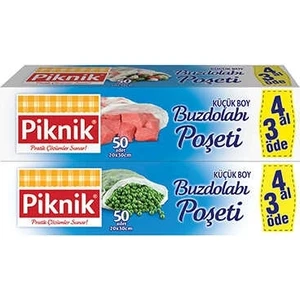 Gıda Ambalaj Buzdolabı Poşeti Küçük Boy 4'lü