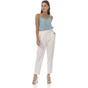 Kadın Kemer Tokalı Pantolon