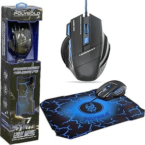 Polygold X7 PG-903 Oyuncu Mouse + Mouse Pad