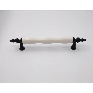 Mutfak Dolap Çekmece Kapak Mobilya Kulbu 96 mm Lüks Metal Kulp (Siyah Renk)