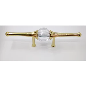 Mutfak Dolap Çekmece Kapak Mobilya Kulbu 64 mm Lüks Metal Kulp (Altın Renk)