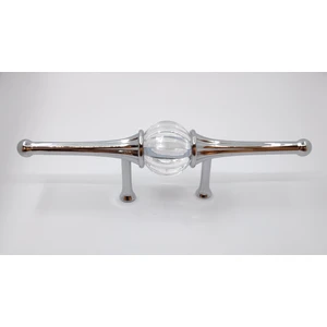 Mutfak Dolap Çekmece Kapak Mobilya Kulbu 64 mm Lüks Metal Kulp (Krom Renk)