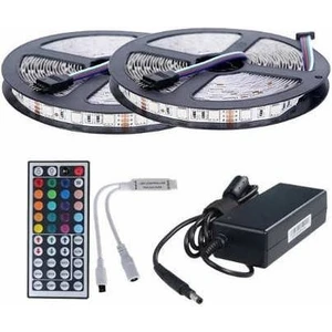 Şerit LED Rgb 10 Metre Set 44 Tuş'lu Kumanda 20 Renk (3) Çip 5050 Tak Çalıştır Rgb LED