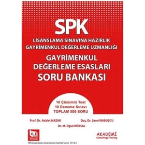 SPK Gayrimenkul Değerleme Esasları Deneme Sınavı