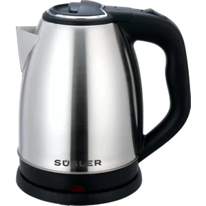 Spring Inox Keetle Süsler SS-4110 Çelik Su Isıtıcı 1,8 Litre 2 Yıl Garanti 1500 W