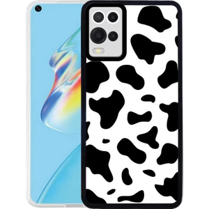 Oppo A54 Kapak Kamera Korumalı Inek Desenli Ultra Ince Silikon Kılıf