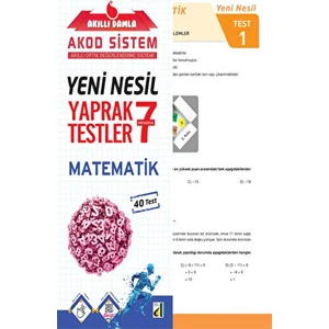 Damla Yayınevi 7. Sınıf Yeni Nesil Matematik Yaprak Testler