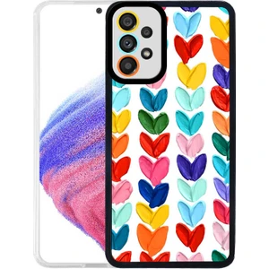Samsung Galaxy A13 Kapak Kamera Korumalı Kalp Desenli Ultra Ince Silikon Kılıf