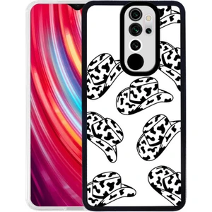 Xiaomi Redmi Note 8 Pro Kapak Kamera Korumalı Şapka Desenli Ultra Ince Silikon Kılıf