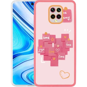 Xiaomi Redmi Note 9 Pro Kapak Kamera Korumalı Love Story Desenli Ultra Ince Silikon Kılıf