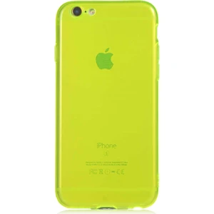 Apple iPhone 6s Kapak Kamera Korumalı Neon Renkli Silikon Kılıf - Neon Sarı