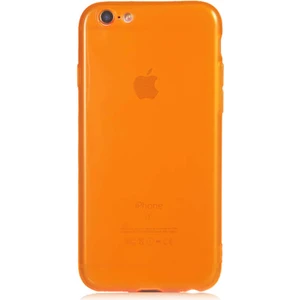 Apple iPhone 6s Kapak Kamera Korumalı Neon Renkli Silikon Kılıf - Neon Turuncu