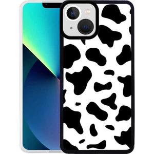 Apple iPhone 13 Kapak Kamera Korumalı Inek Desenli Ultra Ince Silikon Kılıf