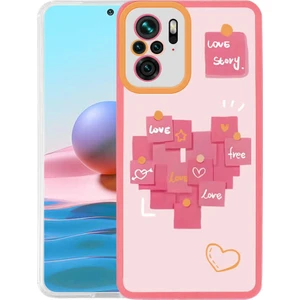 Xiaomi Redmi Note 10S Kapak Kamera Korumalı Love Story Desenli Ultra Ince Silikon Kılıf