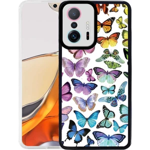 Xiaomi Mi 11T 5g Kapak Kamera Korumalı Kelebek Desenli Ultra Ince Silikon Kılıf