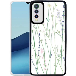 Vivo Y20S Kapak Kamera Korumalı Çiçek Desenli Ultra Ince Silikon Kılıf