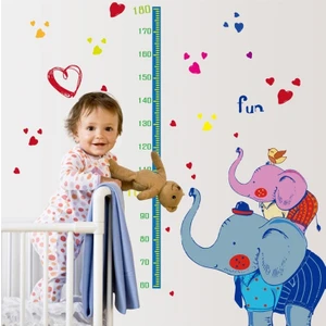 Sevimli Filler Çocuk ve Bebek Odası Duvar Dekorasyonu Boy Ölçer  Duvar Sticker
