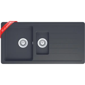 Valente D-150 L Siyah Granit Eviye