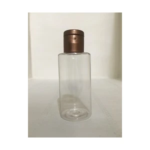 sizeuyduk 50 ml Bronz Fliptop Kapak OM62 Dezenfektan - Kolonya - Parfüm Boş Şişesi