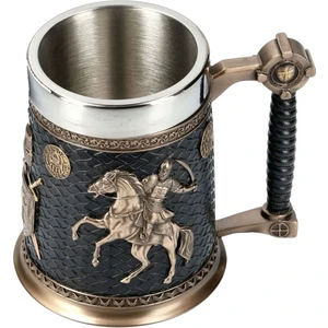 3D Savaş Atı Kupa Büyük Kapasiteli Tankard Savaşçı Bira Kupaları Su Kahve Fincanları Hediye(Yurt Dışından)