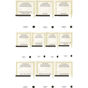 Beyaz Geceler - Karamazov Kardeşler - Budala - Öteki - Ezilenler - Suç ve Ceza - 10 Kitap Set - Dostoyevski
