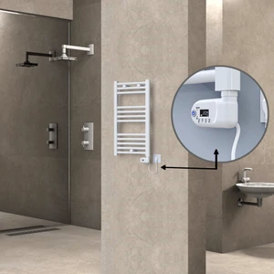 Haiti Elektrikli Havlupan 200 Watt 400X700 Düz Beyaz (Thesis Termostatlı)