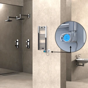 Haiti Elektrikli Havlupan 200 Watt 300X700 Düz Krom (Musa Termostatlı)
