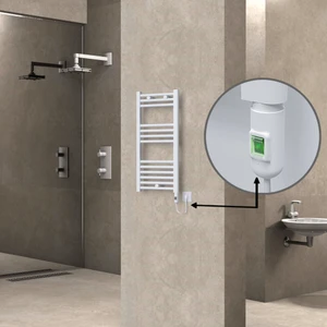 Haiti Elektrikli Havlupan 200 Watt 400X800 Düz Beyaz (On/off Düğmeli)