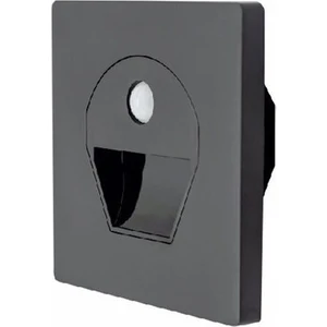 1W 6500K Beyaz Işık  Sensörlü Fotoselli Koridor LED Aydınlatma CT-5170 - Siyah