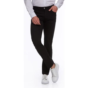Erkek Siyah Regular Fit Yüksek Bel Düz Paça Basic Kot Pantolon