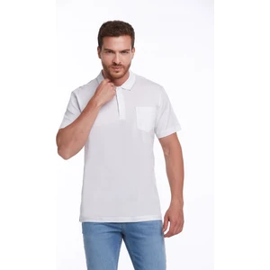 Beyaz Regular Fit %100 Pamuk Basic Polo Yaka Tişört