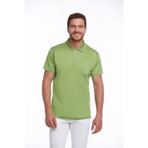 Fıstık Yeşili Regular Fit %100 Pamuk Basic Polo Yaka Tişört
