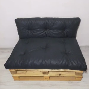 Mutfakta Moda M. Moda Siyah Yer Minderi Ikili Takım  120X80CM /köşe/ Iç Mekan / Balkon / Palet Yer Minderi