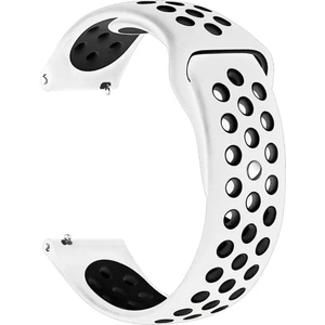 Huawei Watch Gt2 46MM Uyumlu Yumuşak Dokulu Nike Style Delikli Desenli Silikon Kordon Kayış