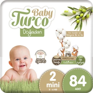 Baby Turco Doğadan 2 Numara Mini 84 Adet