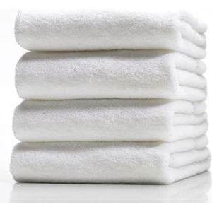 6 Adet Pamuklu Otel El-Yüz Havlusu (50X90)-BEYAZ