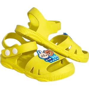 DY-5001 Kaymaz Tabanlı Figürlü Çocuk Sandalet Terlik Park Bahçe Terlik