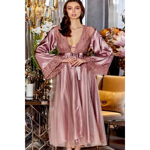 Çeyizlik Dantelli Saten 6'lı Set