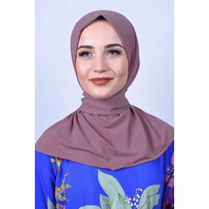 Belifanti Collection Kadın Tesettür Çıtçıtlı Bone Sandy Hijab Boyunluk Bone Gül Kurusu