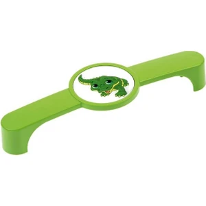 Kardeşler Çocuk Odası Yeşil Timsah Dolap Mobilya Kulp 1 Adet Sert Plastik