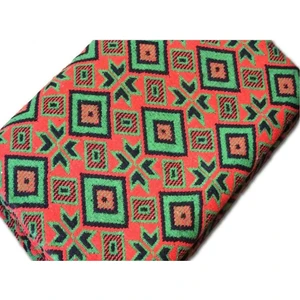 Makine Dokuması Baklava Desenli 3 Mekik Kırmızı Kalın Kilim