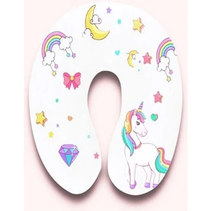Mikro Elyaf Dolgulu UN33 Unicorn Beyaz Boyun Yastıgı